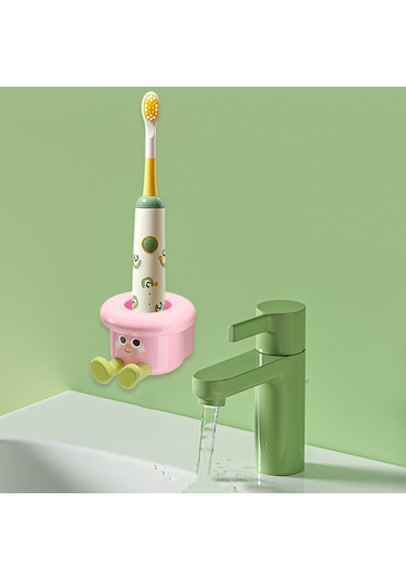 Homyl Diş Fırçası Tutucu Duvara Monte Banyo Düzenleyici Otel Pembe