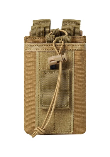 Yifomall Çok Fonksiyonlu 900d Oxford Kumaş Taktik Radyo Çantası - Halka Takma Aleti Çantası Kahverengi