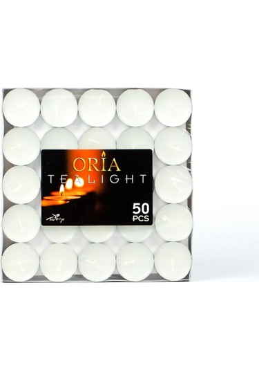 Horeca Tealight Mum 12 Gr X 50 5 Saat Ve Üzeri Yanış Süresi Beyaz