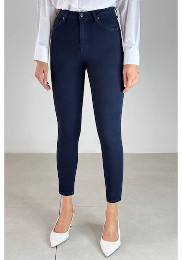 Lacarino 7277-34 Mıra Kadın Jean Pantolon Navy Blue