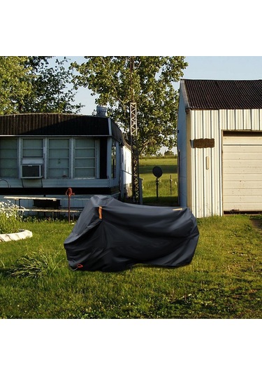 Suntek Kilit Delikleri İle Aşınmaya Dayanıklı Motosiklet Örtüsü Siyah 3XL