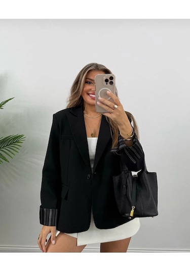 Ceket Kumaş Blazer Siyah