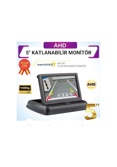 5" Ahd Katlanabilir Monitör 1080p/720p/analog Destekli