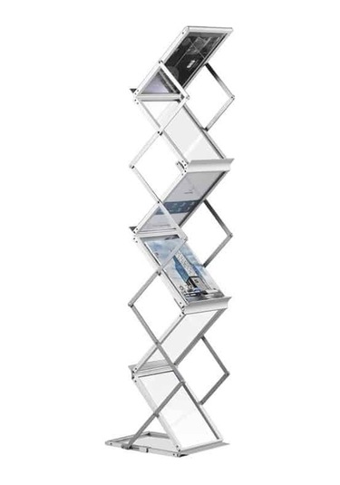 Portatif Katlanabilir Zigzag Broşür Stand 21 x 29.7 CM