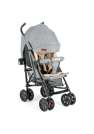 Moje Strong Baston Bebek Arabası Gri Siyah
