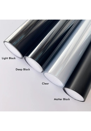 Şeffaf Işık Siyah Duman Pvc Film Renk 30x200cm Far Arka Lamba Sarma Clear 30x200cm 1 Piece Set