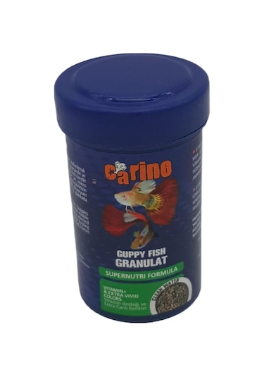 Carino Guppy Fish Granulat Lepistes Balık Yemi 100 ml