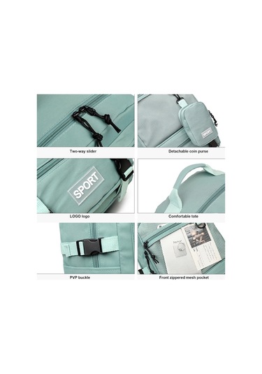 Luckydog Büyük Kapasiteli Seyahat Çantası - Kamp & Günlük Kullanım İçin Siyah Siyah