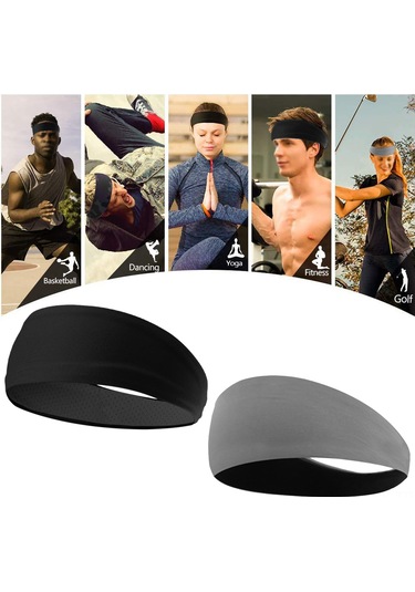 Dianziye Erkek Spor Bağcıklı 2'li Paket Siyah+gri: Ter Emici, Kaymaz, Nem Tutan, Uv Koruyucu, Elastik, Kask Uyumlu Kırmızı