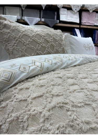 Çapaev Harem Yatak Örtüsü-bej Bej