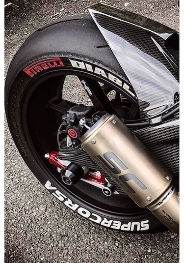 Motorsiklet Lastik Yazısı Pirelli Diablo Supercorsa 4 Adet 1.9 Cm