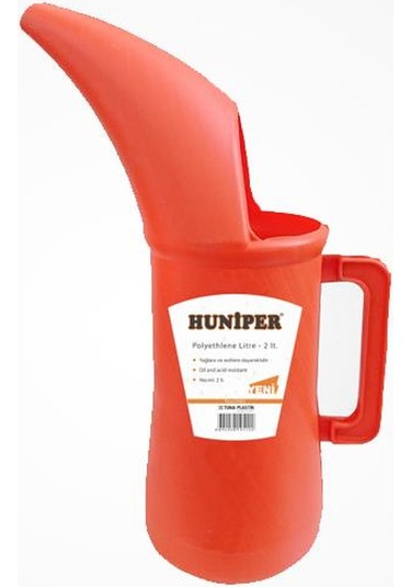 Plastik 2 Litre Huni Ağızlı Bidon