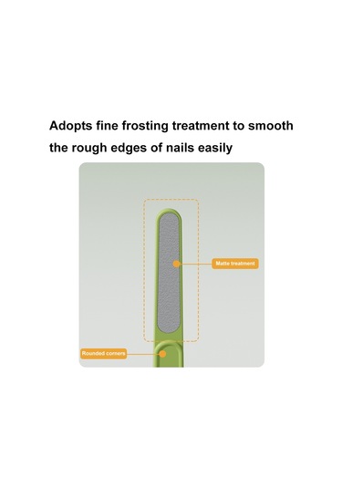 Sones 4'ü 1 Arada Bebek Tırnak Makası Seti Seyahat Taşınabilir Bebek Bakım Seti Yeşil