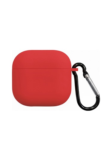 Caseonn Apple Airpods 4.nesil/anc Kılıf Askı Aparatlı Lansman Koyu Kırmızı