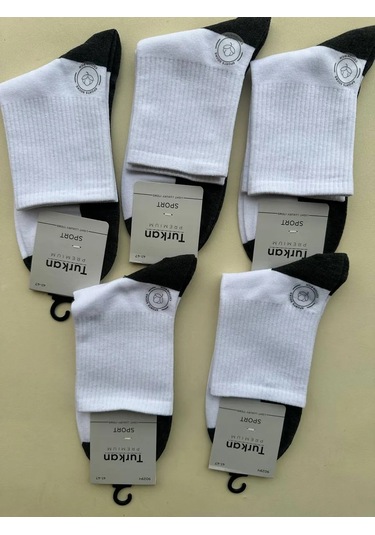 Turkan Balıkçı Çorapları 5 Çift Set 302929254 Beyaz