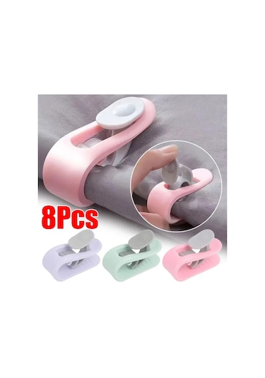 Green-8pcs-nevresim Klipsi Yatak Yatak Odası Plastik Raptiye Tutucu Kaymaz Yorgan Yat Levha Yorgan Battaniye Ev Gereçleri 47127805