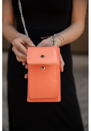 Bizoon Ol-2021-I Telefon Bölmeli Zincir Askılı Çapraz Çanta