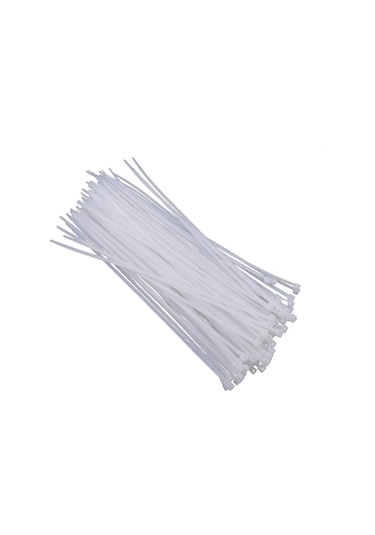 4.8Mmx300Mm Kablo Bağı Beyaz - 100 Adet