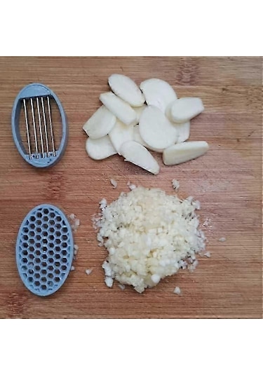 2'si 1 Arada Sarımsak Doğrama Cihazı, Çift Fonksiyonlu Sarımsak K Çok Renkli