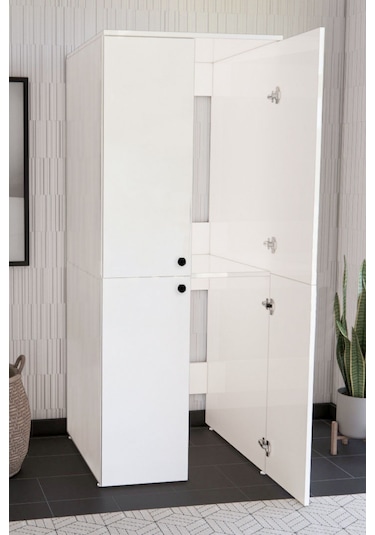 Çamaşir-Kurutma Makine Dolabi Beyaz Dlp003 Çok Renkli