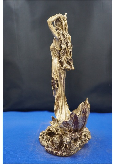 Afrodit Heykel Biblo - 27 Cm Ev Ofis Dekoratif Hediyelik Aksesuar Dekor Altın