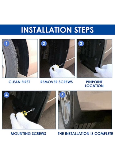 Anjiexun Adet Araba Çamurluk Çamurlukları Sıçrama Çamurluk Çamurluk Byd İçin