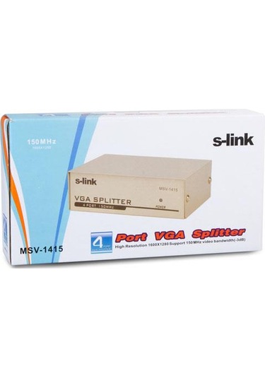 S Link Msv 1415 4 Vga 150Mhz Monitör Çoklayıcı