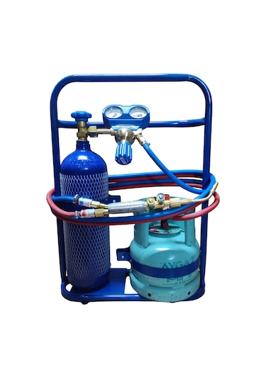 Geri Tepme Valfli Oksijen Kaynak Set Takım Lux Tıp