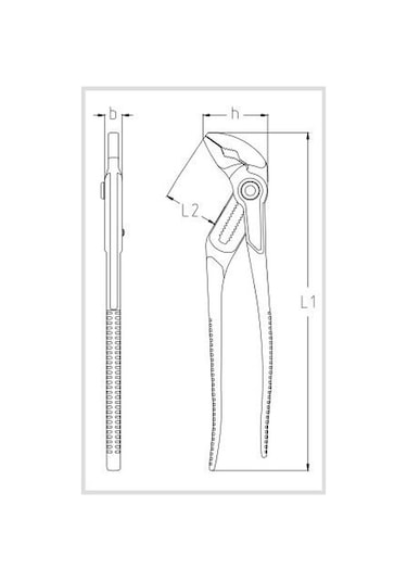 Gedore 142-10 Tl Universal Fort Pense 255 Mm 15 Kademeli