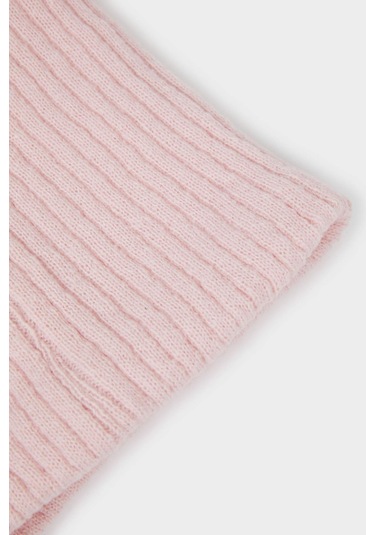 Defacto Kız Çocuk İçi Suni Yünlü Triko Boyunluk F4191a825wnpn22 Pembe