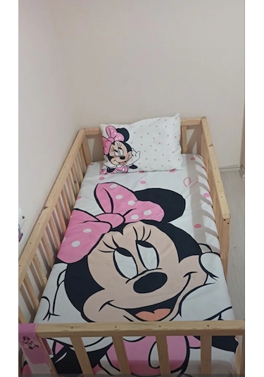 Minie Dijital Baskı Çocuk Oda Yatak Örtüsü Yastık Kılıfı