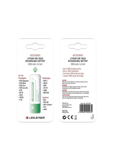 Ledlenser Lı-on 3400 Battery 501001