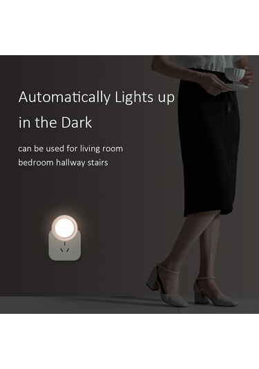 Ranyeek Yeelight Akıllı Işık Sensörlü Led Gece Lambası, Otomatik Aydınlatma, Yumuşak Sıcak Işık, Avrupa Standartı, 0.5w Enerji Tasarruflu, Plug & Play Diğer