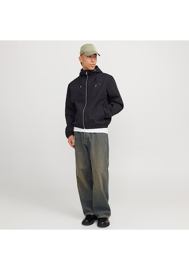 Jack&jones Legacy Light Hood Erkek Siyah Kapüşonlu Ceket Siyah