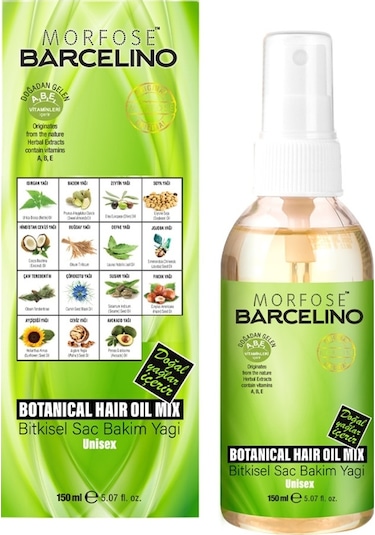 Barcelino Bitkisel Saç Bakım Yağı 4 x 150 ML