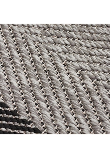 Eko Halı Mono Mno 02 Dark Grey Kaymaz Tabanlı Kilim