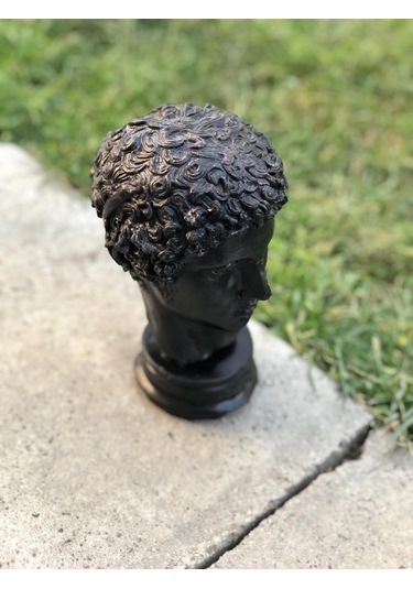 Thiramis Homeconcept Hermes Dekoratif Siyah Büst & Heykel