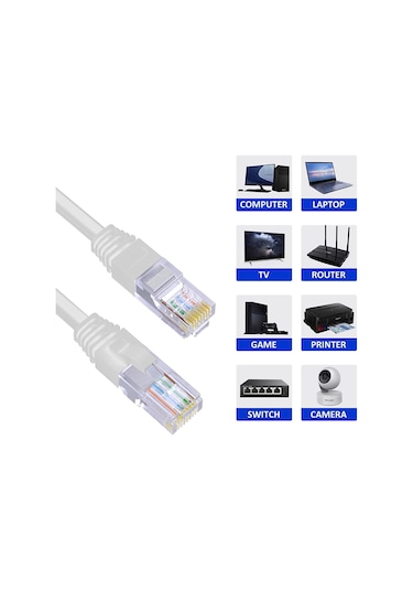 20 Metre Cat6 Patch Kablo 20m Ethernet Kablosu UTP Lan Kablosu
