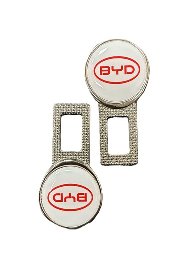 Byd Logolu Ses Susturucu Metal 2 Adet Kırmızı