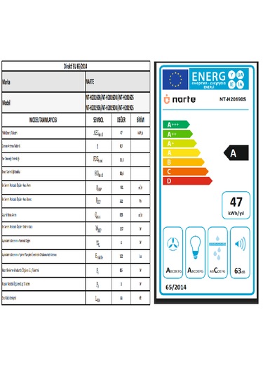 Narte NT-H20190S 90 CM Cam Eğimli Davlumbaz