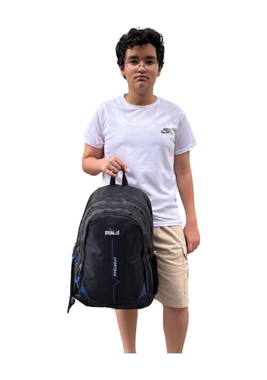 Relaxion Su Geçirmez Kumaş Geniş İç Hacimli Okul Seyahat Sırt Çantası 800 MAvi