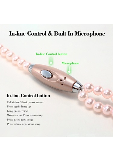 Mufunye Beyaz Mikrofonlu Kablolu Kontrollü Kulaklık