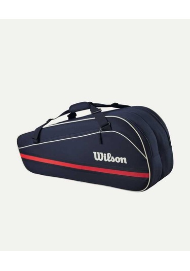 Wilson Tenis Çantası 6pk Team Racket Bag 2025 Navy