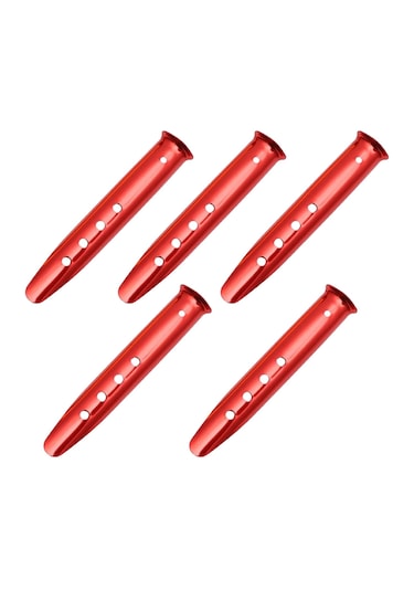 Suntek 5 Adet Taşınabilir Çadır Stakes Mandal Kırmızı-23cm Kırmızı 23cm Kırmızı