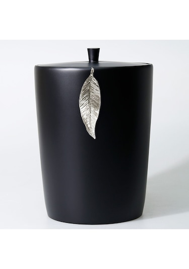 Leaf Banyo Seti Siyah-Gümüş Gümüş - Siyah