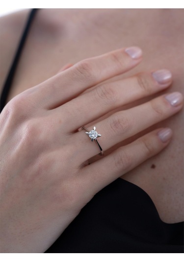 0,38 Karat Tektaş Pırlanta Yüzük-819