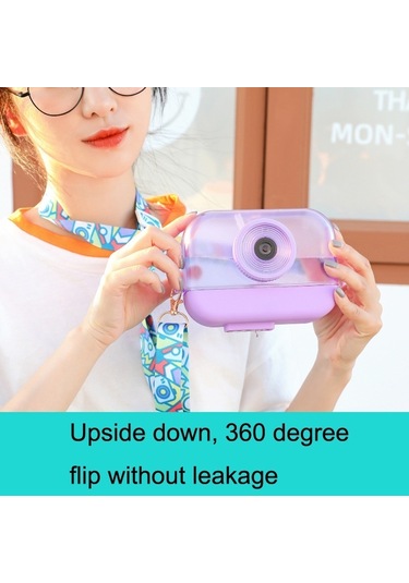 Kamera Plastik Kupa Çocuklar Suyu Kupası Seyahat Boş Zamanlı Su Kupası Pembe