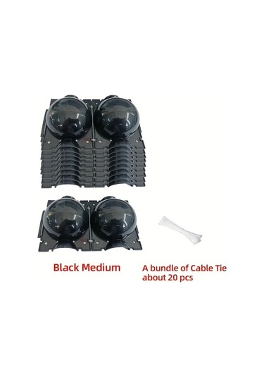 Willowhaven 9/10 Yeniden Kullanılabilir Bitki Kök Kutusu, 10 Orta Siyah + 20 Bağ Kelepçesi