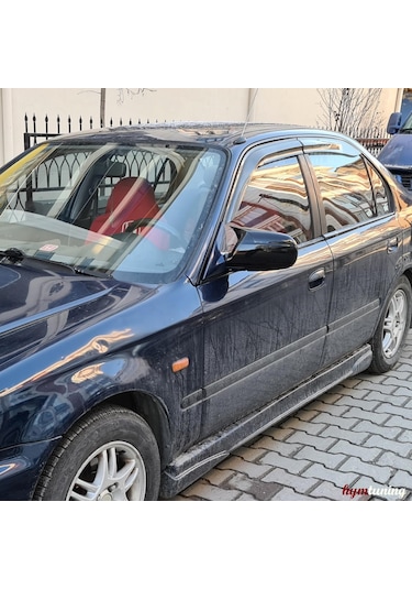 Honda Civic 1996 2000 Yarasa Ayna Kapağı - Parlak Siyah - Abs Plast
