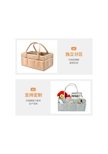 Neevoyu Gri Organik Filtre Bebek Bezi Çantası - Anne Bebek Seyahat Çantası, Dayanıklı Ve Hafif Mutfak/ev Depolama Çantası Gri